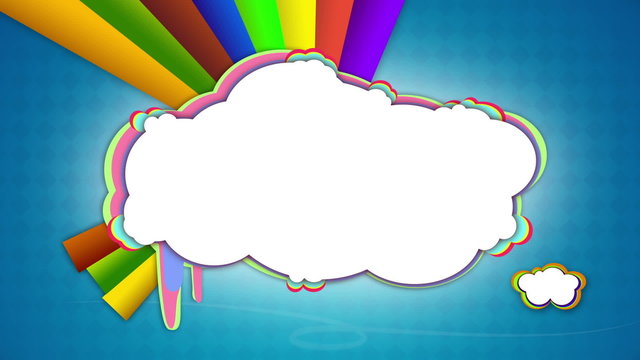 Blank message cloud