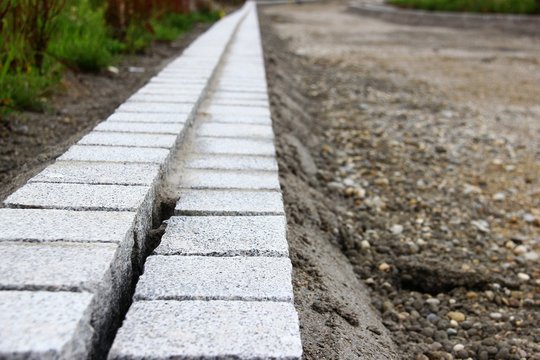 strassenbau granitsteine I