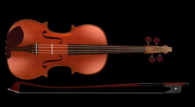 Violin and bow
