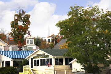 Wolfboro in  in New Hampshire in the Fall USA