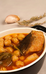Chickpea fish stew