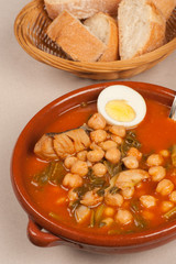 Pot with stew