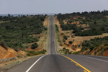 Landstraße in Afrika