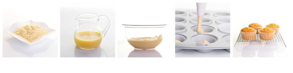 Mandel Muffin backen