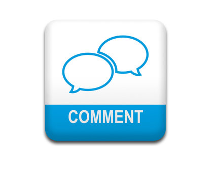 Boton cuadrado blanco COMMENT