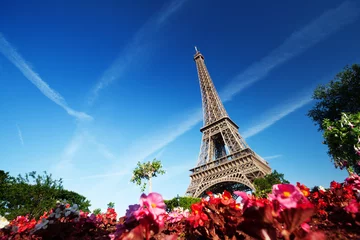 Zelfklevend Fotobehang Eiffeltoren, Parijs, Frankrijk © Iakov Kalinin