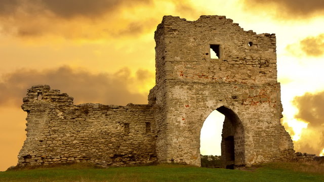 Ruined gates of cossack castle