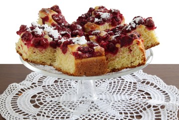 fruit cake with cherries