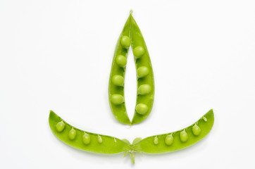 Two pea pods