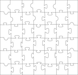 puzzle, blanc template