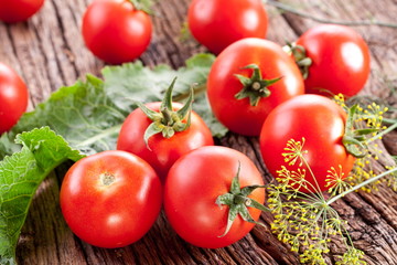 Tomatoes, cooked with herbs for the preservation