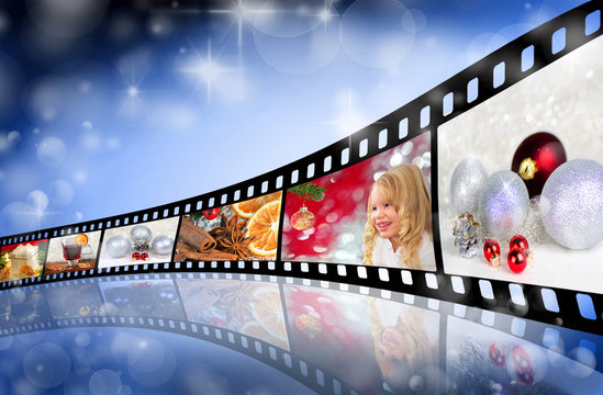 Farbfilm mit Weihnachtsmotiven
