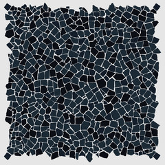 Broken tiles black pattern
