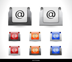 Buttons for web. Vector.