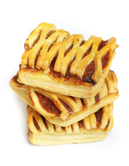 Fruit pie isolated