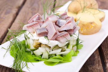 Hering mit Pellkartoffeln