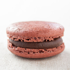 chocolate macaron