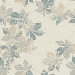 Autumn nature themed seamless pattern, vector, EPS10