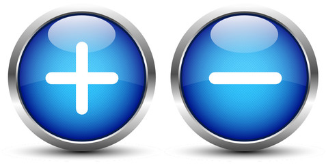 Fototapeta premium Plus Minus Button