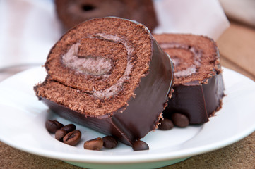 Chocolate cake-roll