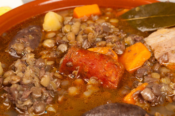 Spanish lentil stew