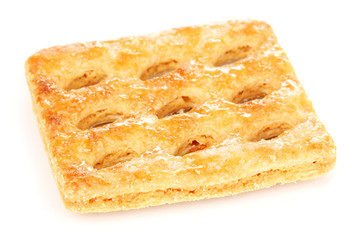 Sweet cookie isolated on white