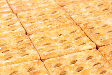 Sweet cookies as background