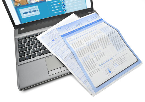 Impots d&eacute;claration de revenus en ligne