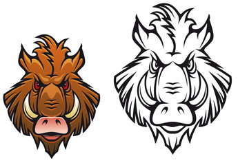 Angry boar mascot