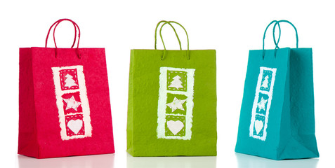 Three paperbags
