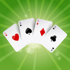 Vector Illustration of Poker Aces