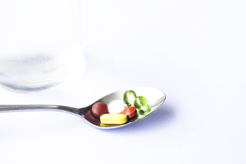 Silver Spoon with Pills