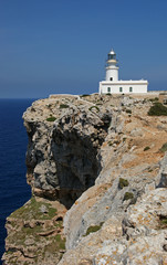 Fototapeta na wymiar Lighthouse at Cap de Cavalleria - Minorca