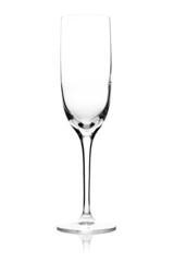 Empty champagne glass