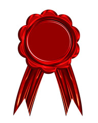 Red wax seal