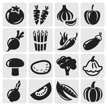 vegetables vector set