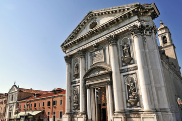 Fototapeta na wymiar Wenecja, kościół Santa Maria del Rosario lub Gesuati