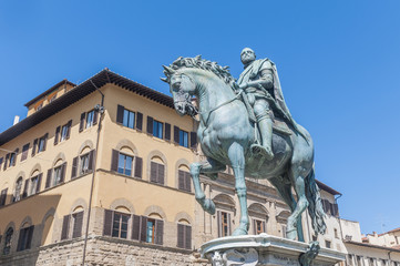 Obraz premium Còsimo di Giovanni degli Mèdici statue in Florence, Italy