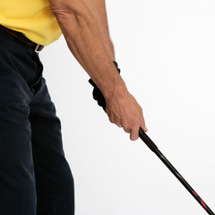 Mann mit Golfschläger