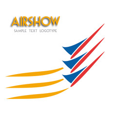 Logo Airshow, airplane # Vector