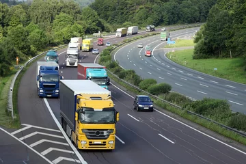 Foto op Plexiglas Güterverkehr auf der Autobahn © LVDESIGN