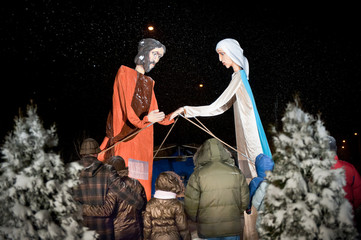 Nativity plays on celebration of Christmas in Poland