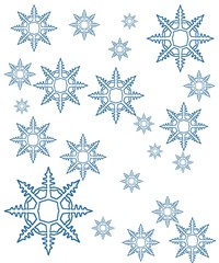 snowflakes mix background