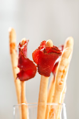 bread-stick with parma ham