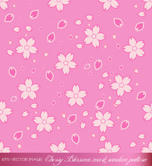 eps Vector image:Cherry Blossoms mark random pattern