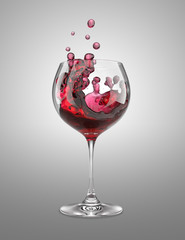 red wineglass