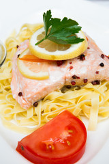 pasta with salmon