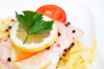 pasta with salmon
