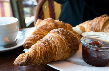 coffee and croissants