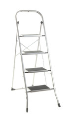 metal ladder isolated on white
